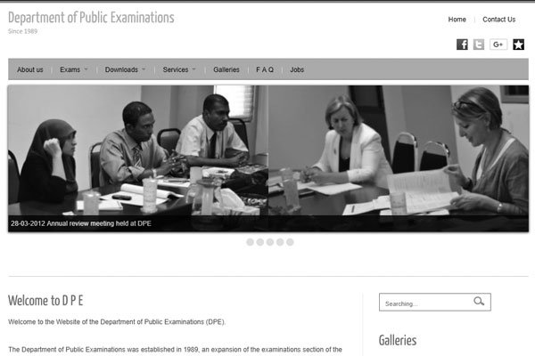 Department of Public Examinations